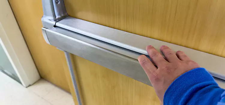 Installing a Push Bar on a Door Holbrook